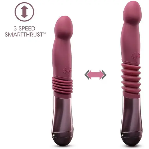 Пульсатор Temptasia Blush Trixie Thrusting Dildo Wine Red - фото 4