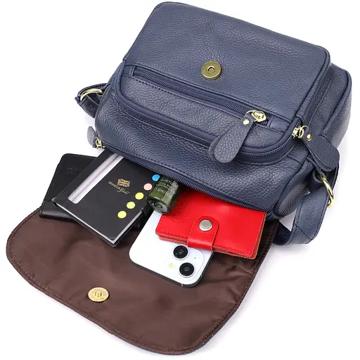 Сумка Vintage из натуральной кожи для женщин 23.5х17х10 см sum0027568 - фото 10