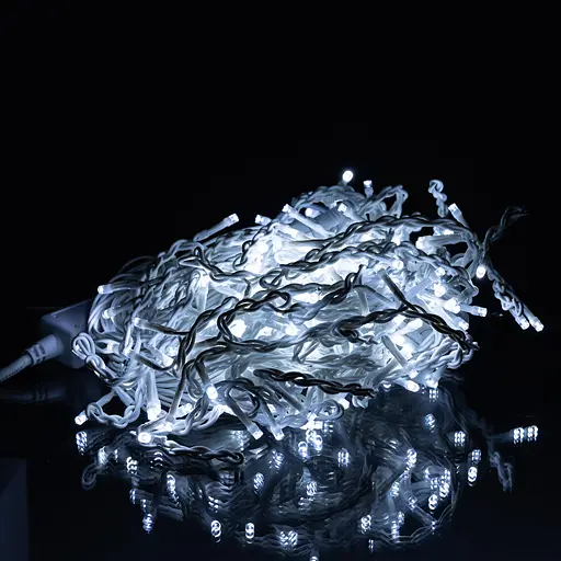 Вулична гірлянда Бахрома GarlandoPro 12 м 200 LED білий дріт Білий 12MWW