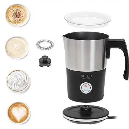 Спінювач молока - підігрів Adler AD 4497 - фото 2