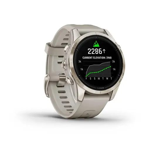 Смарт-часы Garmin Epix Pro Gen 2 Sapphire 42 mm Soft Gold w. Light S. Band (010-02802-10/11) - фото 3