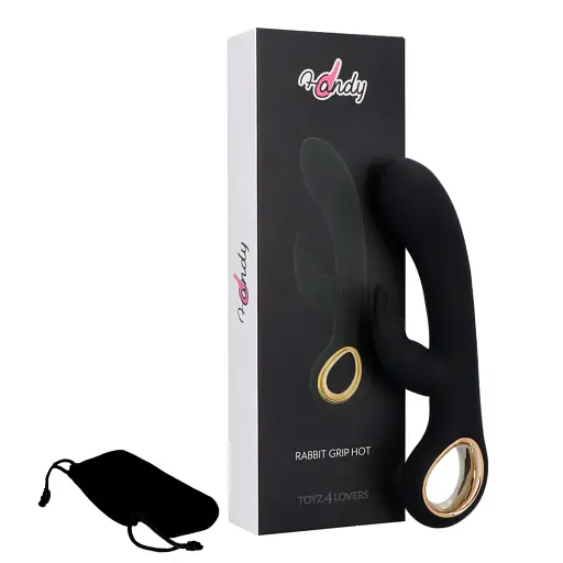 Вібратор-кролик Toyz4lovers Riscaldante Handy Grip Hot 19 см (чорний) - фото 5