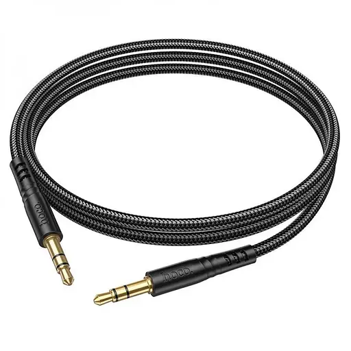 Аудіокабель HOCO UPA24 Smooth AUX audio cable Black - фото 5