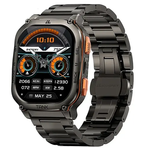 Тактичний смарт годинник Kospet Tank M3 Ultra Black Special Edition+ Compass GPS