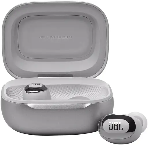 Навушники JBL Live Buds 3 Silver (JBLLIVEBUDS3SIL) - фото 2