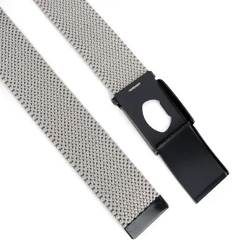 Ремінь-гумка чоловічий на затиску PS-40023 (115 см) світло-сірий плетений - фото 3