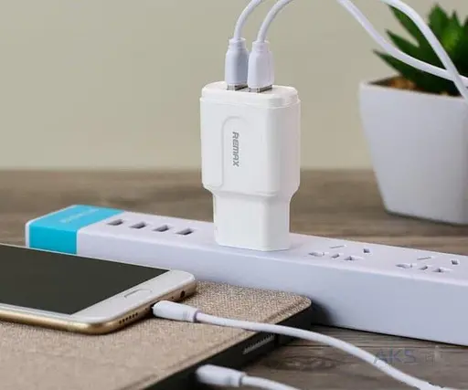 Адаптер мережевий Remax 2*USB 2.1 A Rp-u22 зарядний блок живлення - фото 4