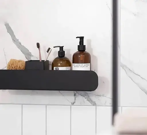 Полка для ванны Rea SF03 45 black matt REA-06006, Черный матовый - фото 4