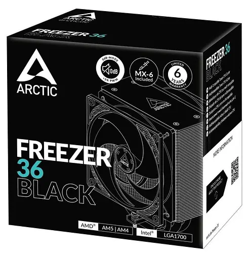 Кулер для процессора Arctic Freezer 36 Black (AOCPU00012A) - фото 6