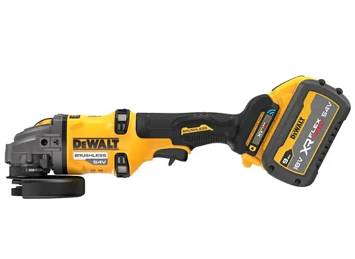 Шлифмашина угловая-болгарка DeWalt аккумуляторная бесщеточная с АКБ и ЗУ DCG418SHDX2 - фото 1