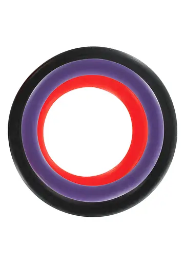 Эрекционное кольцо Toy Joy Triple G-Ring Set 3 шт. мульти - фото 4