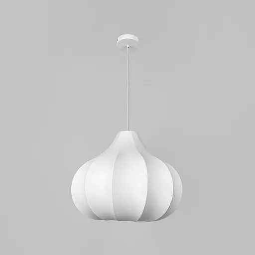 Дизайнерский светильник с полимерным абажуром Ø50x40 см Line F AK01-500 Белый - фото 2