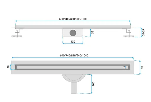 Трап для душу Rea Neox 100 Slim Pro сталь REA-G5803 - фото 6