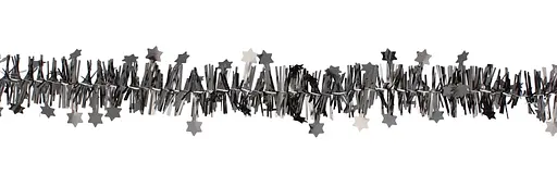 Мішура декоративна Chomik із зірками графітова 7 м (GIF3348) - фото 2