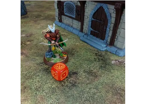 Набор кубиков Crosshairs Compact D6: Cobalt&Red (20 шт.) (STCA01) - фото 4