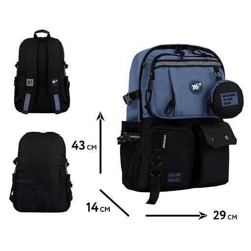 Рюкзак Yes Blue T-107 - фото 2