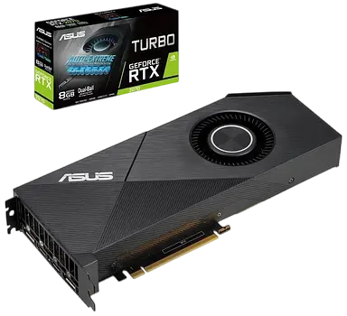 Видеокарта GeForce RTX 2070 SUPER 8GB Asus TURBO EVO (TURBO-RTX2070S-8G-EVO) Б/У - фото 1