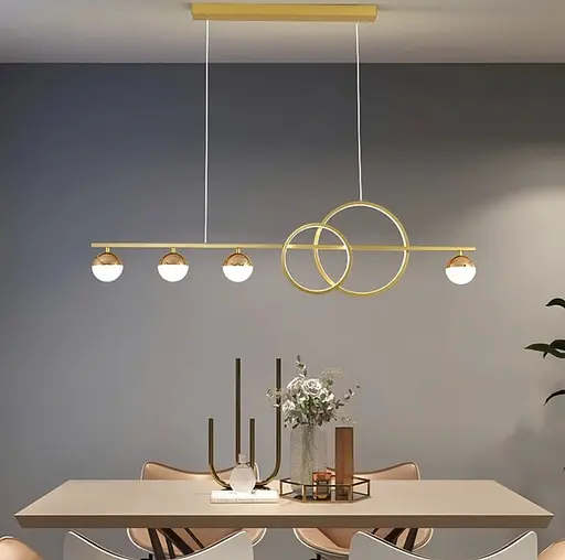 Яскрава підвісна видовжена люстра Line.F Довжина 120 см - фото 3