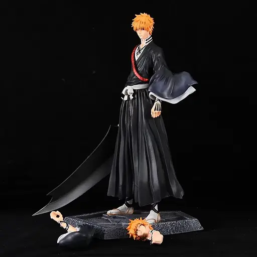 Коллекционная фигурка  Блич Ичиго Куросаки Bleach Kurosaki Ichigo со сменной головой 33 см CH B KI 33 - фото 4