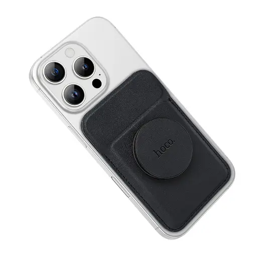 Магнитная карта держатель для телефона Hoco GT6 черный - фото 3