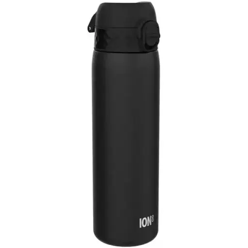 Пляшка для води ION8 металева 600 мл Stainless Steel Black (I8SS600BLK) - фото 1