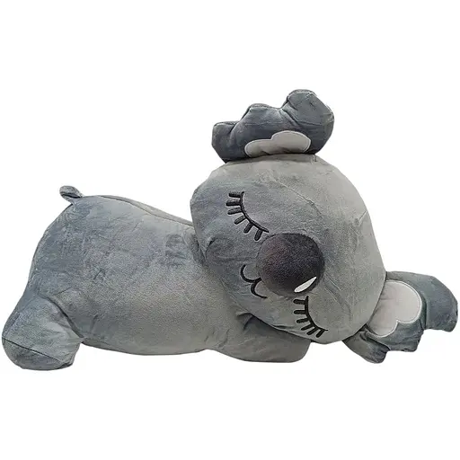 Детская мягкая игрушка Коала Bambi L1129(Grey) с пледом 50 см - фото 1