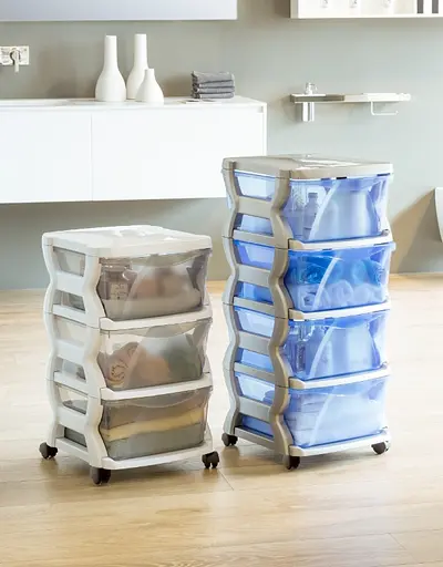 Модульний комод Insieme 4C, 36x40x80h 4 висувні ящики, світло-сірий - фото 3