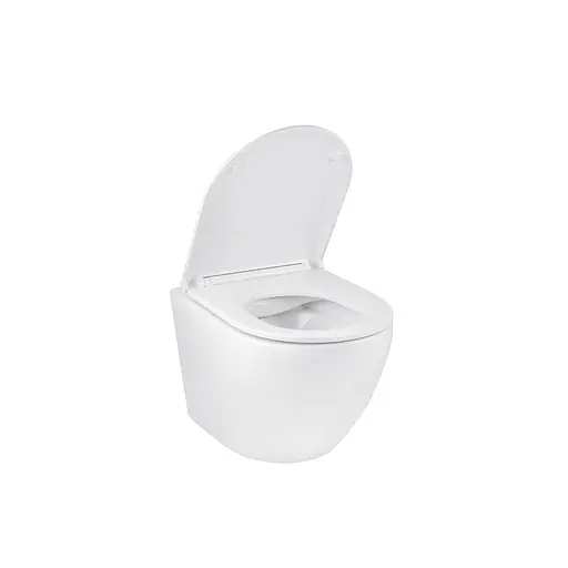 Комплект 4 в 1: Инсталляция Grohe Rapid SL 3 в 1 38772001 + Унитаз безободочный Kroner Harz WHI493736 RIMLESS с сиденьем Slim Duroplast / Soft-close / Quick relase KH493736WHIR - фото 6