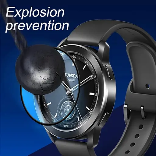 Захисна плівка VSKEY з рамкою для смартгодинника Xiaomi Watch S3 / S1 1 шт. - фото 7