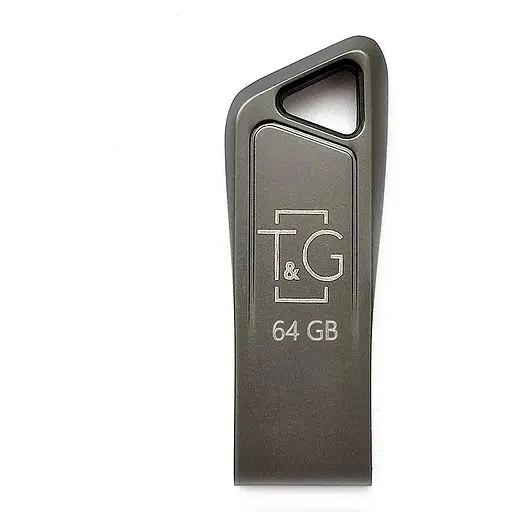 Флеш накопитель USB 64Gb T&G Metal TG114 серебристый USB 2.0 (TG114-64G) - фото 1