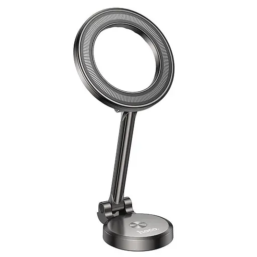 Держатель Hoco Advantage metal ring magnetic Car holder center console H51 - фото 3