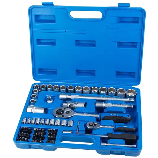 Набор торцевых насадок и бит Grad 1/4", 1/2" 72 шт Start (6003145) - фото 1