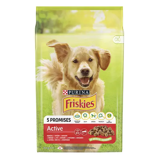 Уцінка. Сухий корм для дорослих активних собак Friskies з яловичиною 10 кг - фото 1