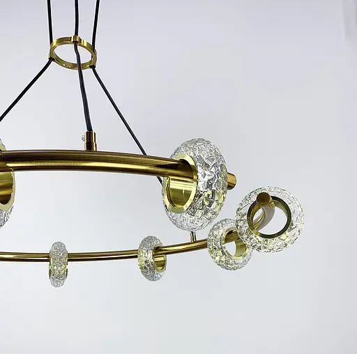 Підвісна люстра у корпусі золотого кольору | Арт. G 088-9 | Line F - фото 2