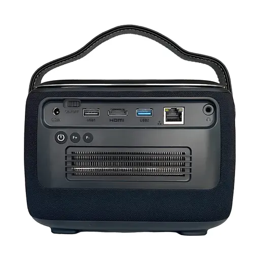 Портативний проектор BYINTEK R20 Max / 1280 х 800Р / 750 ANSI lm / Android TV 11 / Wi-Fi / Bluetooth / Акумулятор 15600 мА·г - фото 2