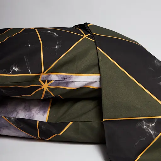 Постельный набор Moon&Star (пододеяльник 175х210 см + 2 наволочки 70х70 см) Микросатин Premium Golden Marble - фото 3