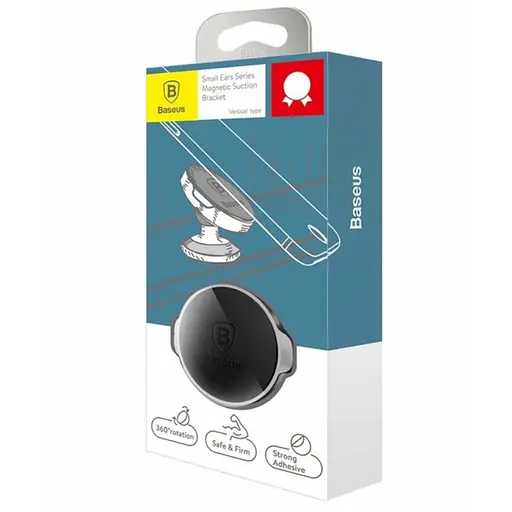 Автодержатель для телефона Baseus Small Ears Series Magnetic Bracket（Flat type）Cluster черный - фото 2