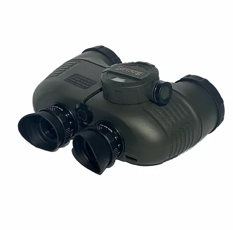 Бинокль Boshile 7х50 круг с дальномерной сеткой и компасом (Зеленый) - фото 3