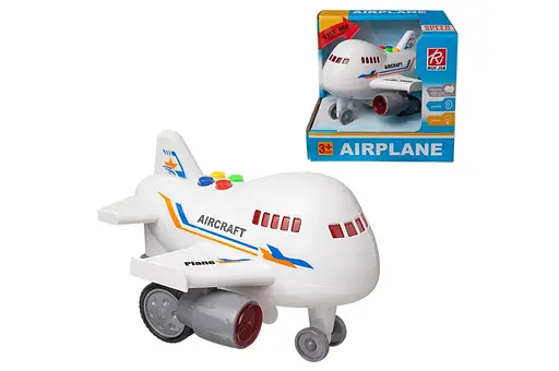 Самолет инерционный, озвученный, со светом RJ022