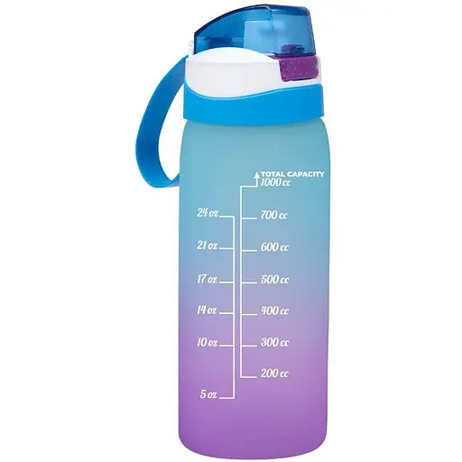 Пляшка для води Herevin PC-Double Coloured Blue 1 л (161646-160)
