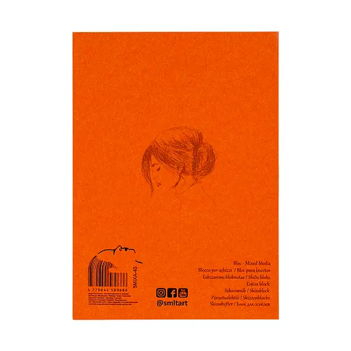 Блокнот-склейка SM-LT Art Authentic mixed media А5 200 г/м2 40 аркушів білий  - фото 2