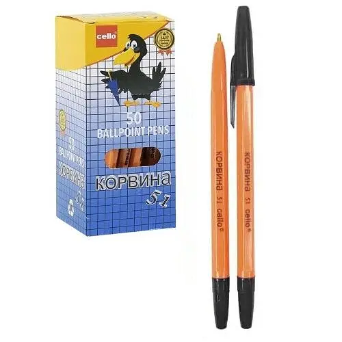 Ручка кулькова CR51BK Corvina, чорна 1 мм (6932784207433) - фото 2