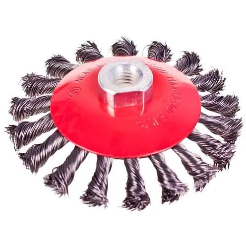 Щітка конусна Alloid Building Tools з пучками крученого дроту M14x2 115 мм (WB-40115) - фото 2