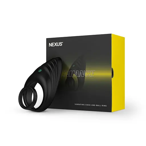 Ерекційне віброкільце Nexus Enhance Vibrating Cock and Ball Ring подвійне - фото 5
