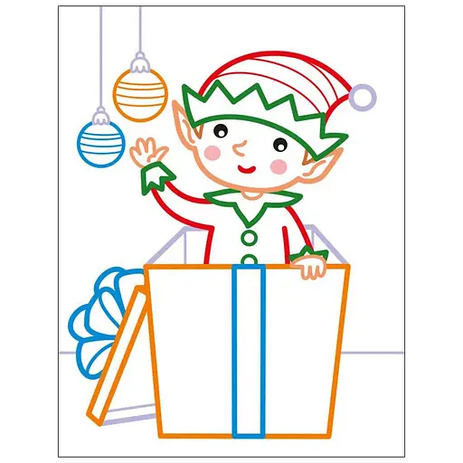 Детские цветные раскраски "Санта и друзья" Ранок 18712, 2-3 года - фото 5