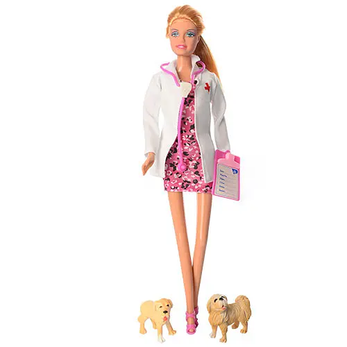 Лялька типу Барбі ветеринар DEFA 8346A з собачками в комплекті - фото 3