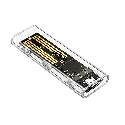 Внешний карман XON MemoryCase для M.2 NVMe (PCIe) USB 3.1 Type-C Прозрачный (XSC2C13NV1PT 6303) - фото 1