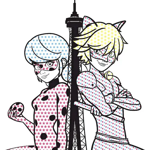 Водяна розмальовка Леді Баг. Загадковий Париж 1370014 Кольоровий Буль - фото 2