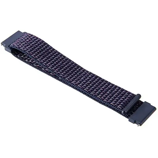 Ремінець DK CDK для Huawei Watch GT 2 Pro 46mm 22mm Nylon Sport Loop (012416) (indigo) - фото 3