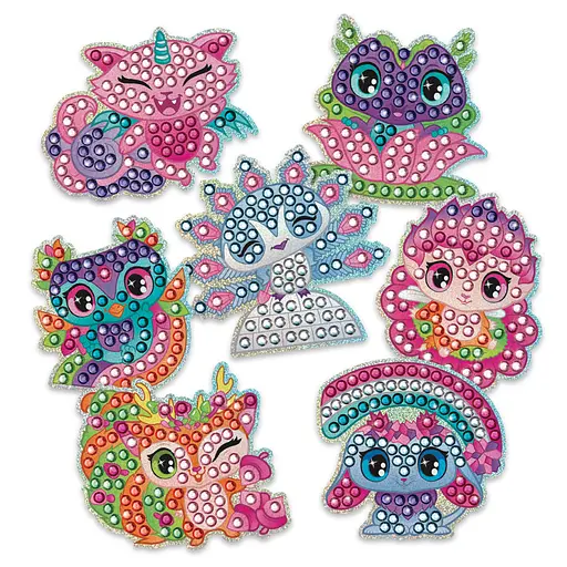 Набор для создания стикеров Космические питомцы Nebulous Stars 11023 с алмазной мозаикой - фото 4